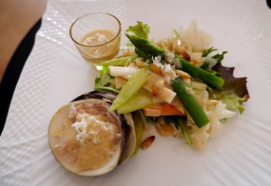 蛤と春野菜のサラダ